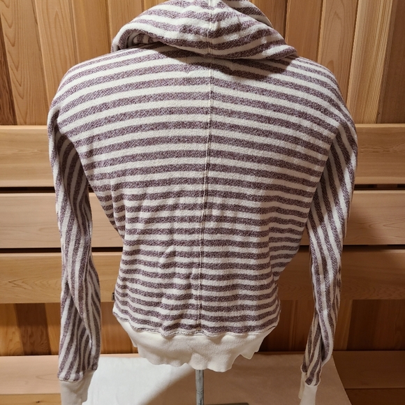 TNA Purple stripe pullover hoodie/ size XS - Picture 5 of 10